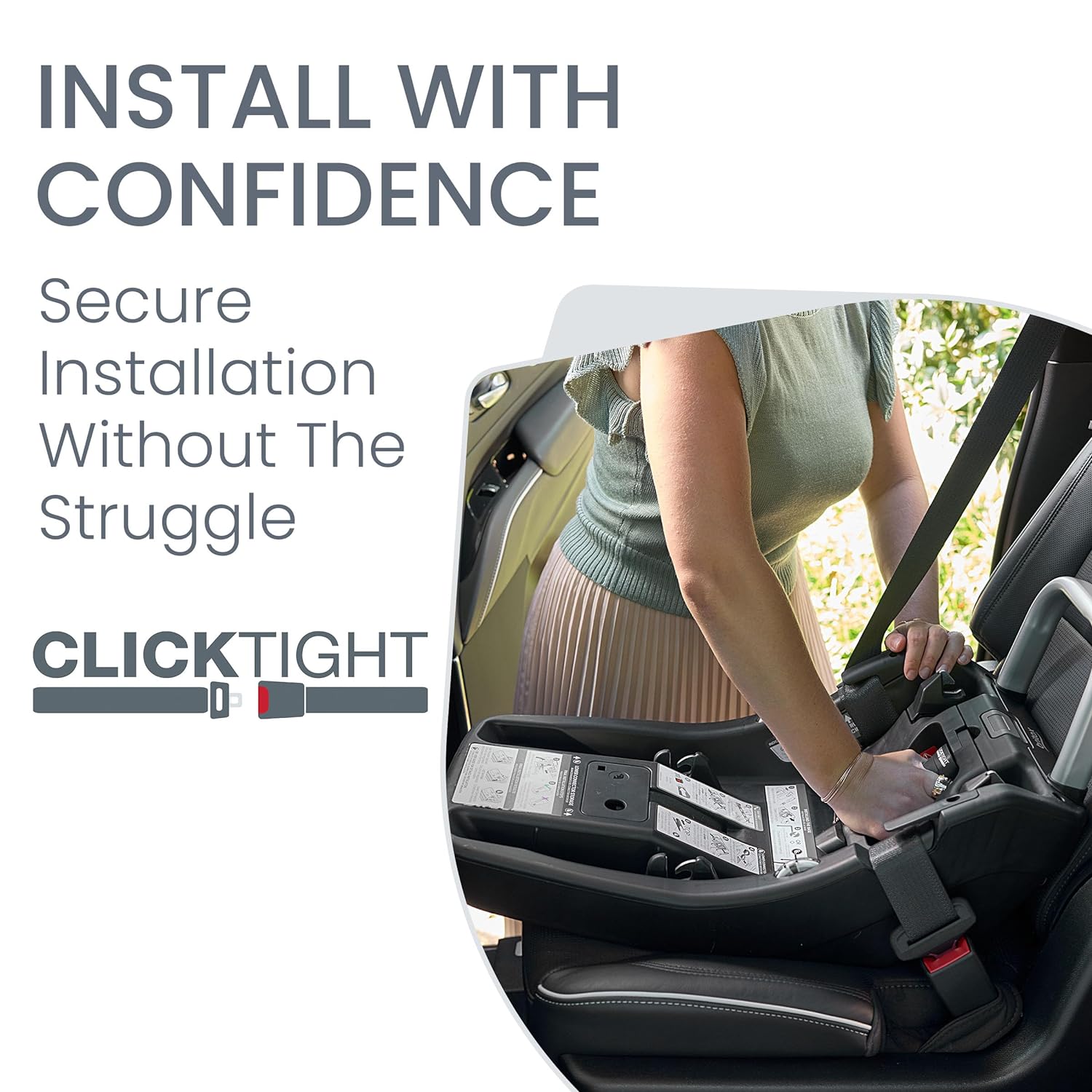 Britax Willow Grove SC – Sistema de viaje para bebé, asiento de automóvil infantil y cochecito combinado con base alpina, tecnología ClickTight,