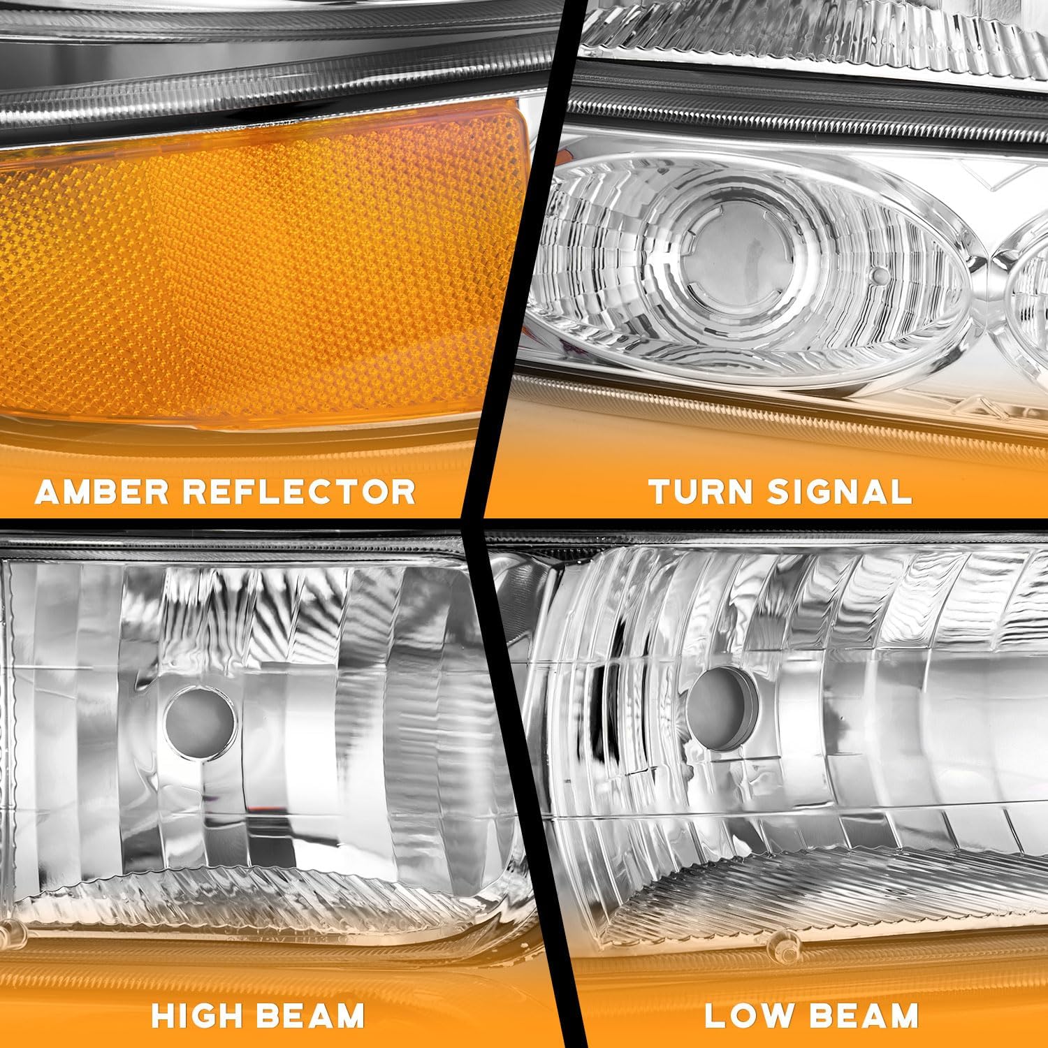 Conjunto de faros delanteros para Chevy Silverado 1500 2500 99-02 para Silverado 1500HD 2500HD 3500HD para 00-06 Tahoe Suburban 1500 2500 Faro +