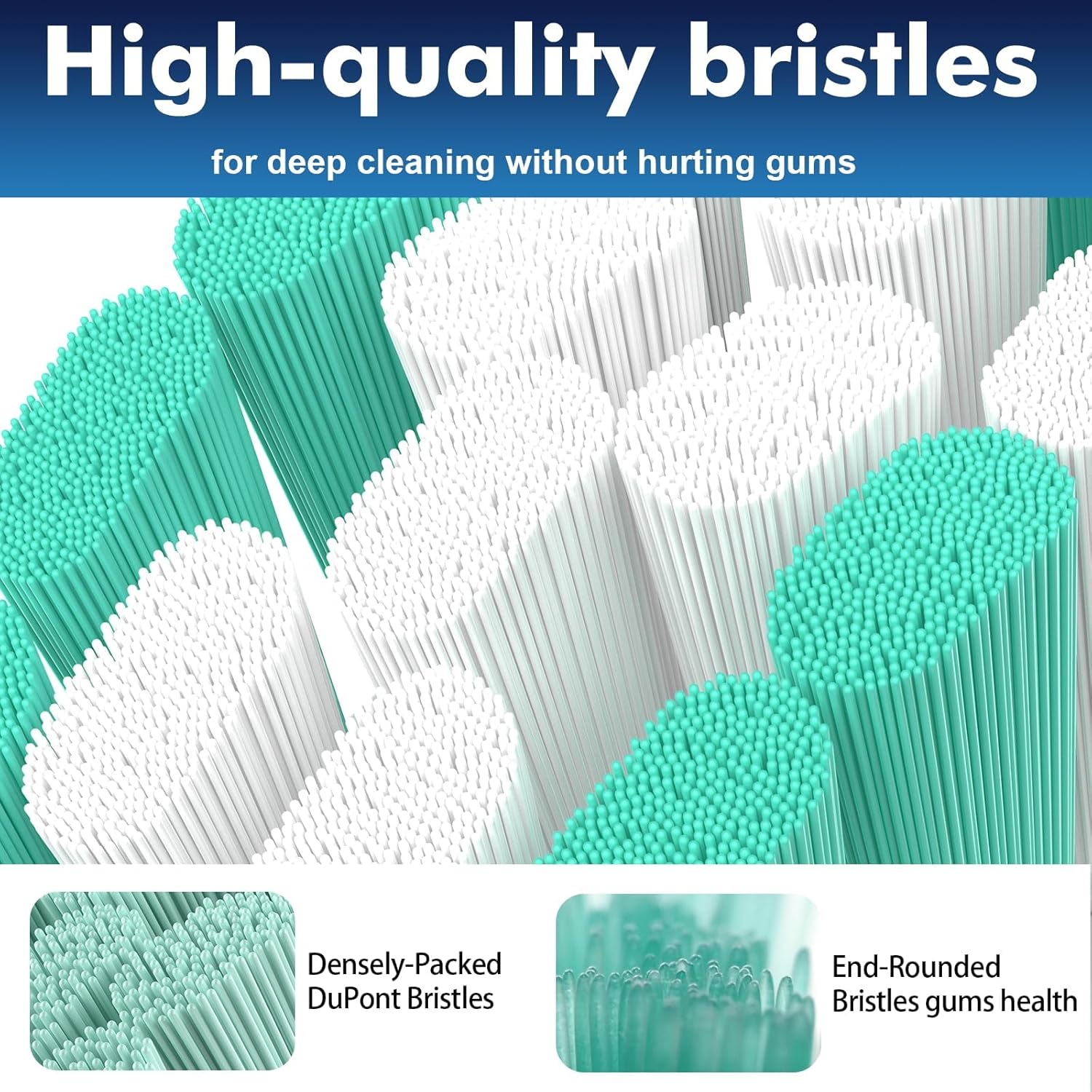 Cabezales de repuesto para cepillos de dientes compatibles con Philips Sonicare Protectiveclean G2 C1 C2 4100 5100 6100 9024 6250, blanco, 10