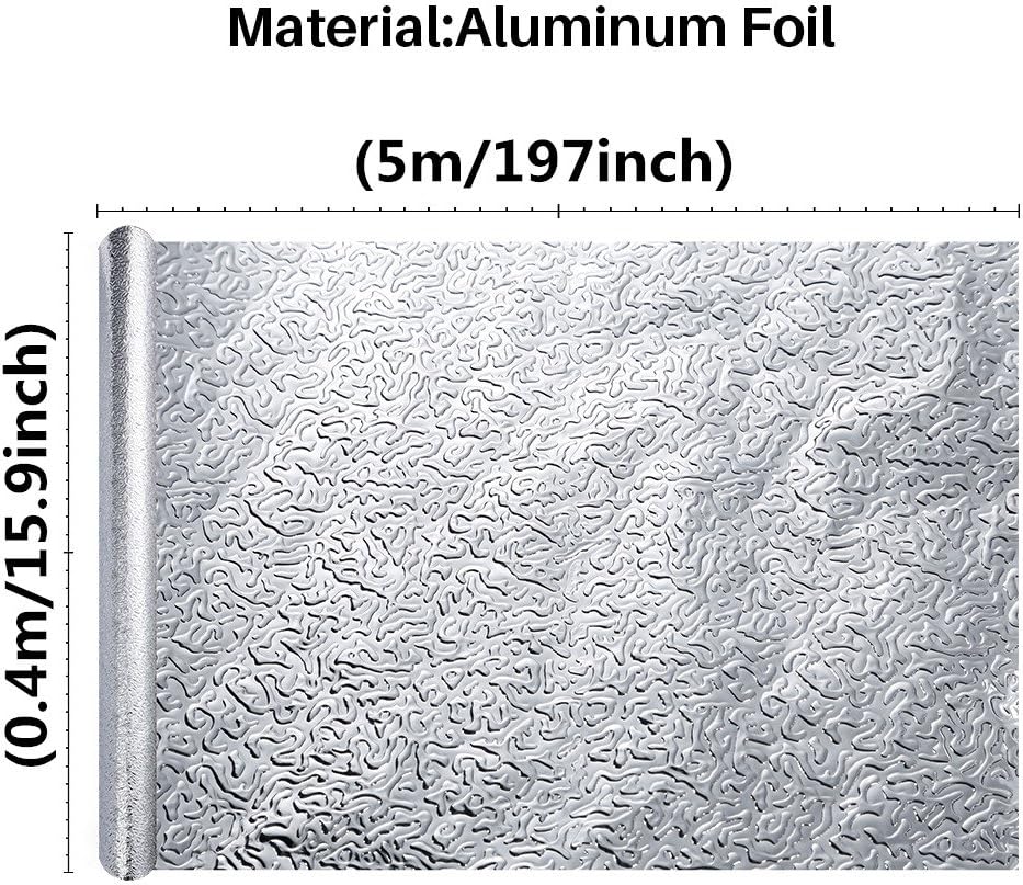 Papel pintado autoadhesivo para cocina, papel de pared de aluminio de alta calidad, paredes de cocina, cajones y estantes, resistente al calor y