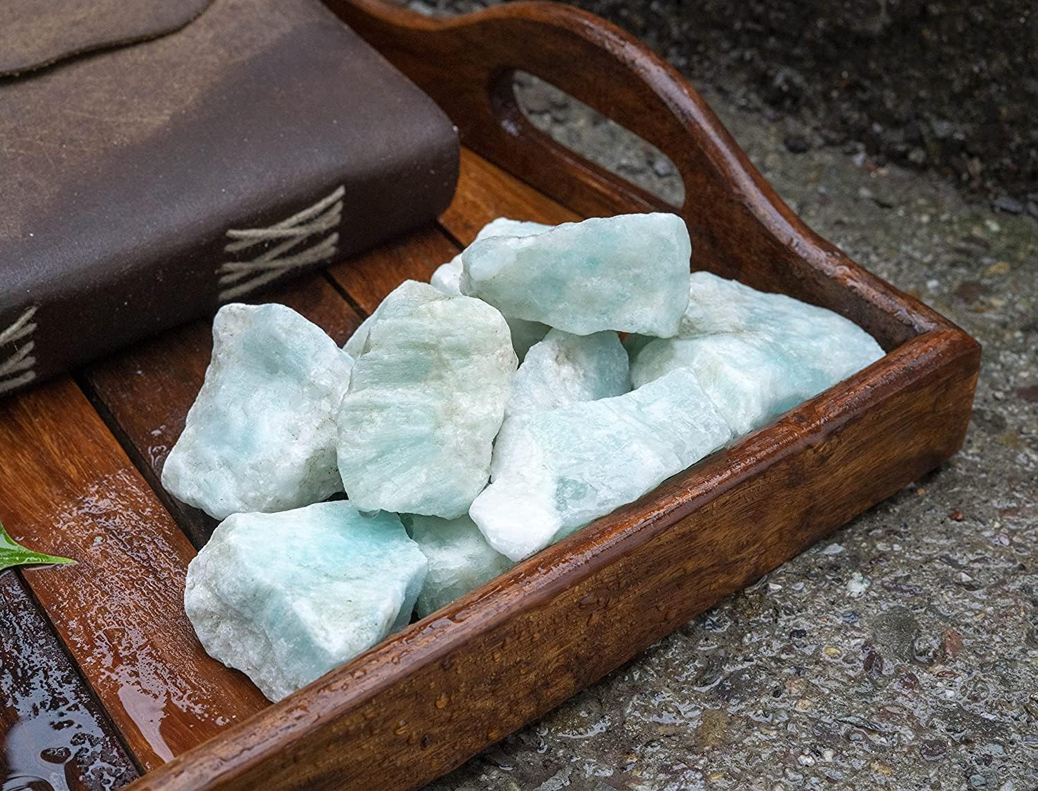 ZAICUS Rocas ásperas de aragonita azul para pulir, piedras crudas para pulir, hacer joyas, pulir, cabbing, lapidario, rocas fuentes, decoración,