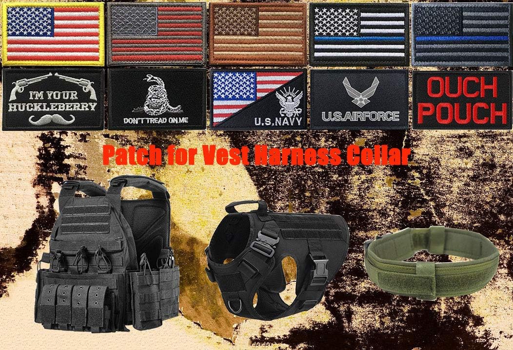 Paquete de 2 parches bordados con la bandera de la República de Colombia, uniforme militar nacional para planchar con emblema de 3.5 x 2.5 pulgadas