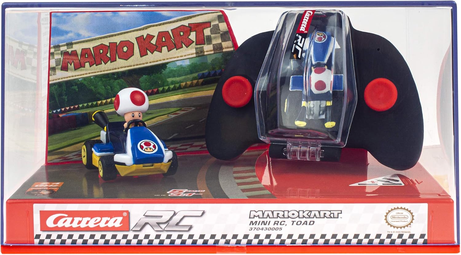 Carrera RC Nintendo Mario Kart 2.4 GHz Mini Coche de Juguete de Control Remoto de Radio Coleccionable – Sapo