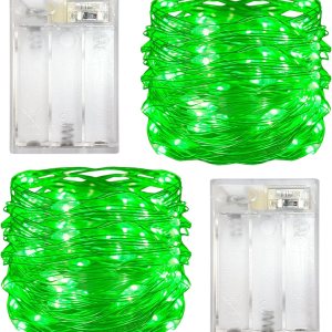 Yalilong Paquete de 2 luces LED con función de temporizador, funciona con pilas, mini luces de hadas para fiestas en el hogar, Navidad, Halloween, Yalilong Paquete de 2 luces LED con función de temporizador, funciona con pilas, mini luces de hadas para fiestas en el hogar, Navidad, Halloween,