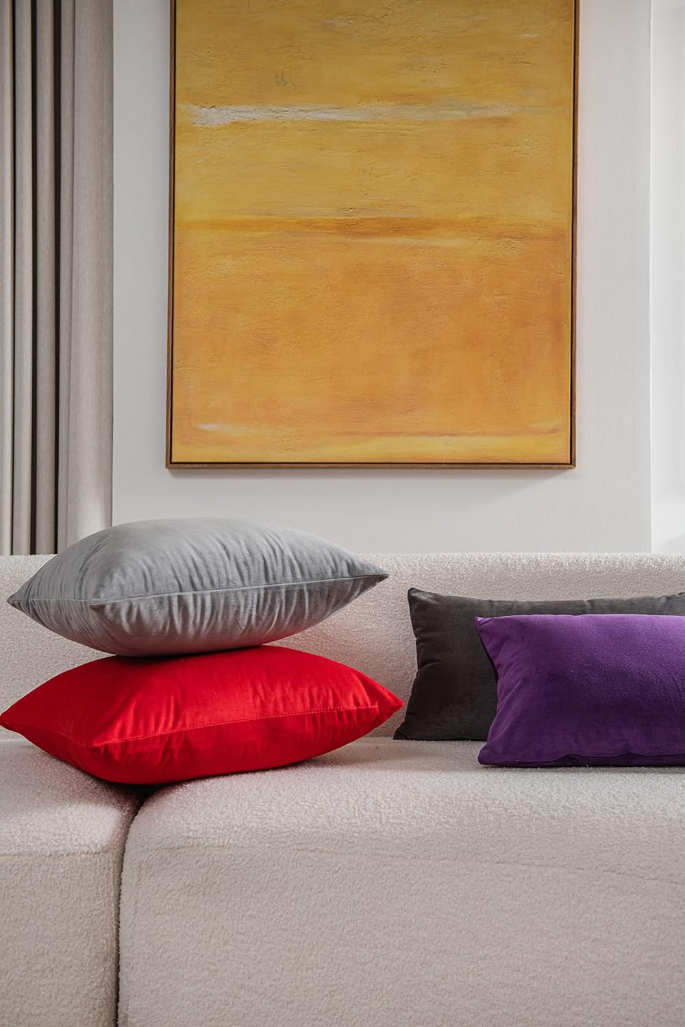 Dezene – 2 fundas decorativas de terciopelo para almohada