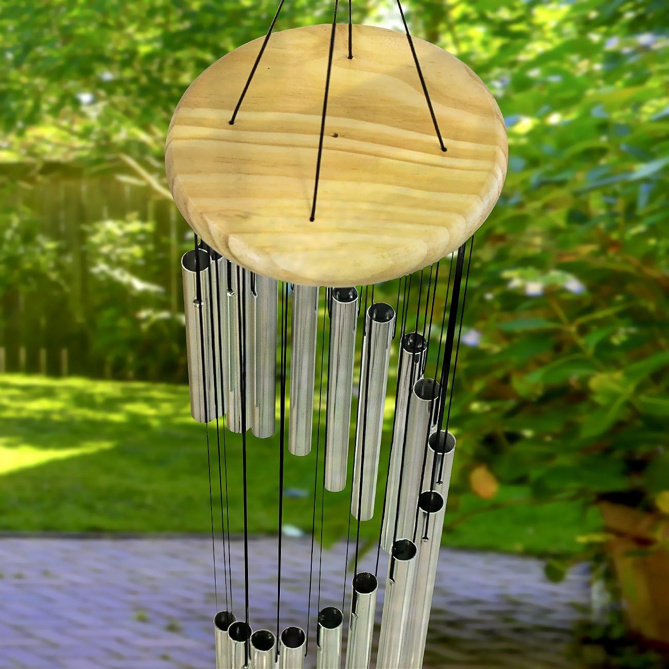 Sorbus Campanillas de viento  Decoración tubular de jardín al aire libre con sonidos musicales relajantes  Ideal para memoria, hogar, cubierta,