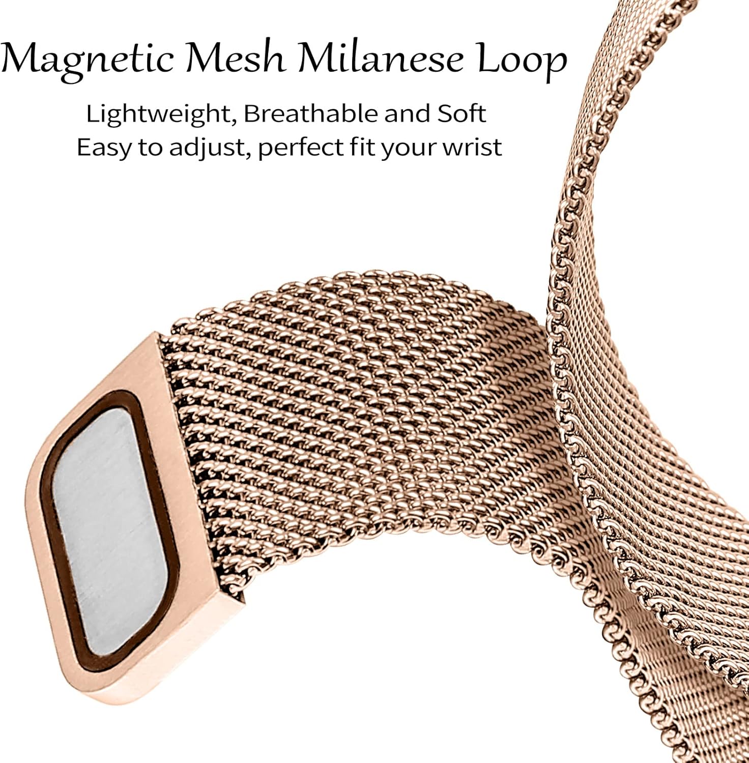 JOYOZY Correa magnética compatible con Apple Watch Band de 1.496 pulgadas, 1.575 pulgadas, 1.614 pulgadas, 1.654 pulgadas, 1.732 pulgadas, correa