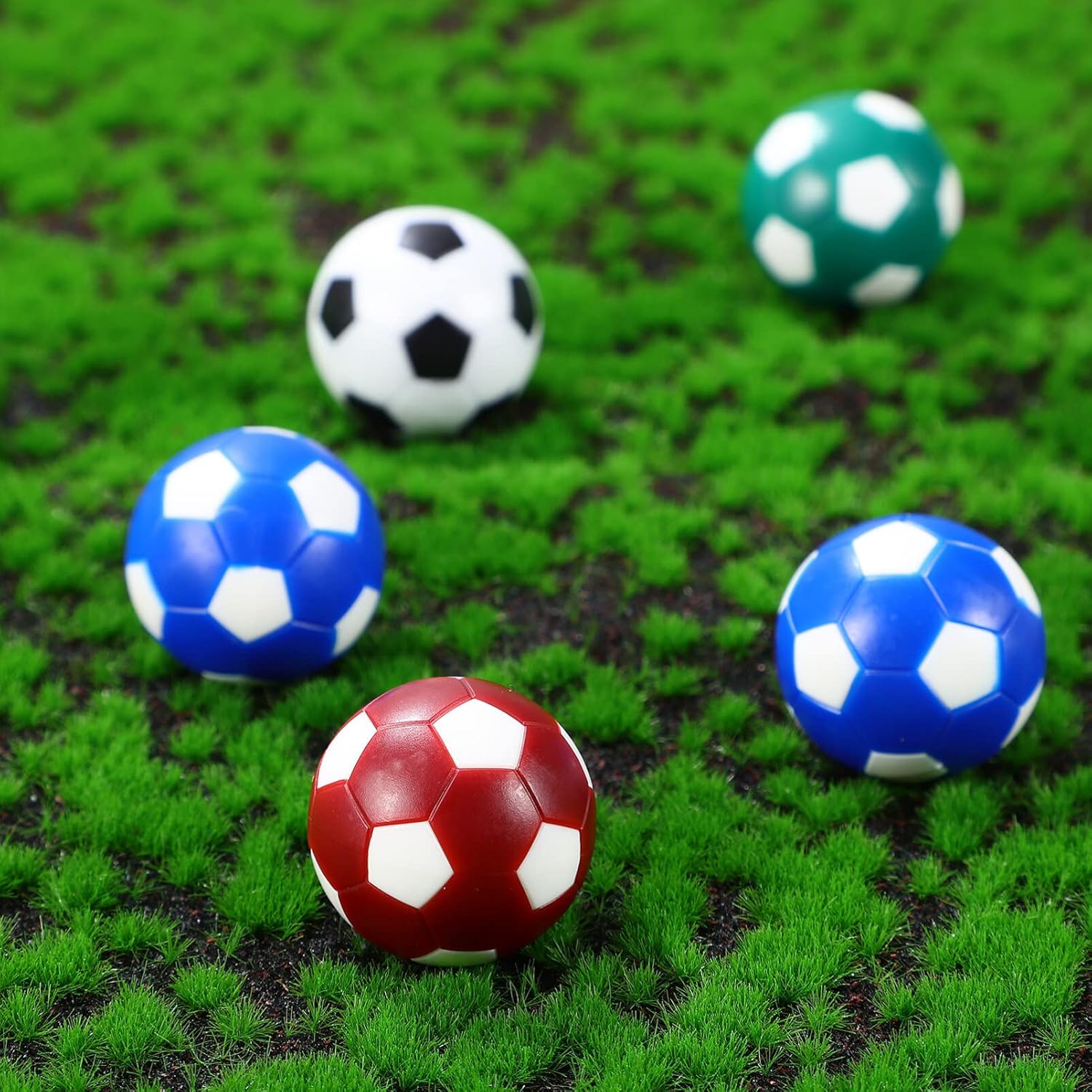 Alipis 8 pelotas de repuesto de futbolín de fútbol para niños, mini futbolín, piezas de mesa de futbolín, juego de mesa de futbolín, accesorio de