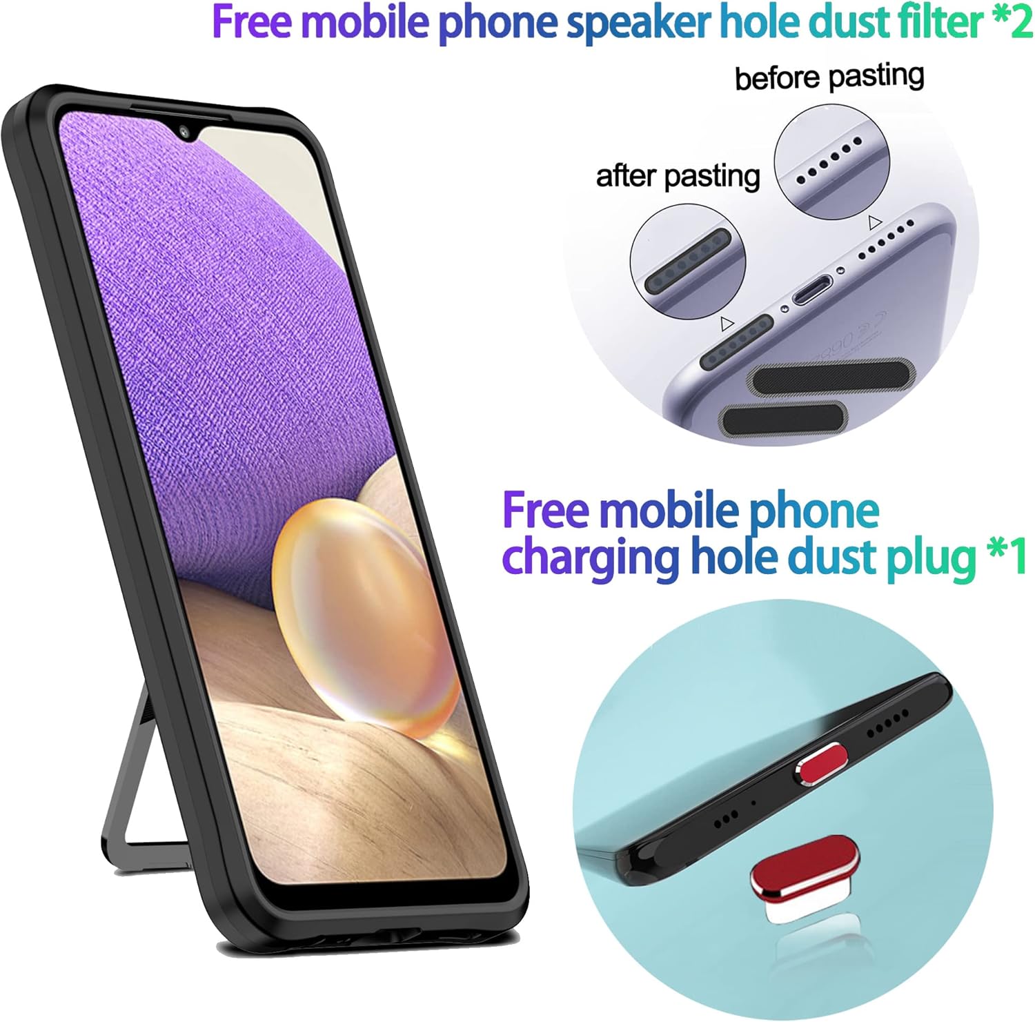 LMDAMZ Funda compatible con Samsung Galaxy Note 20 ultra resistente, grado militar, a prueba de golpes, doble protección (TPU+PC), funda magnética