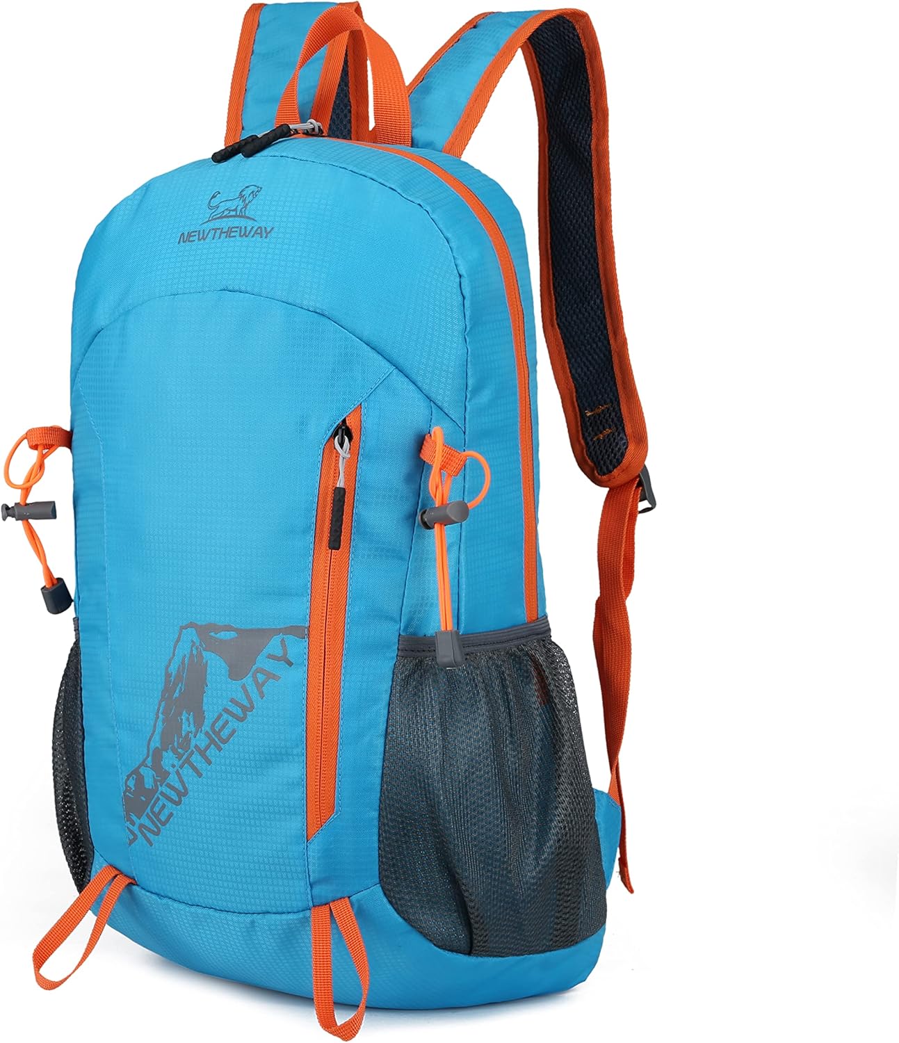 Mochila de senderismo ligera de 20L plegable pequeña mochila de viaje mochila de camping plegable para mujeres y hombres, Azul-cielo, Mochilas de