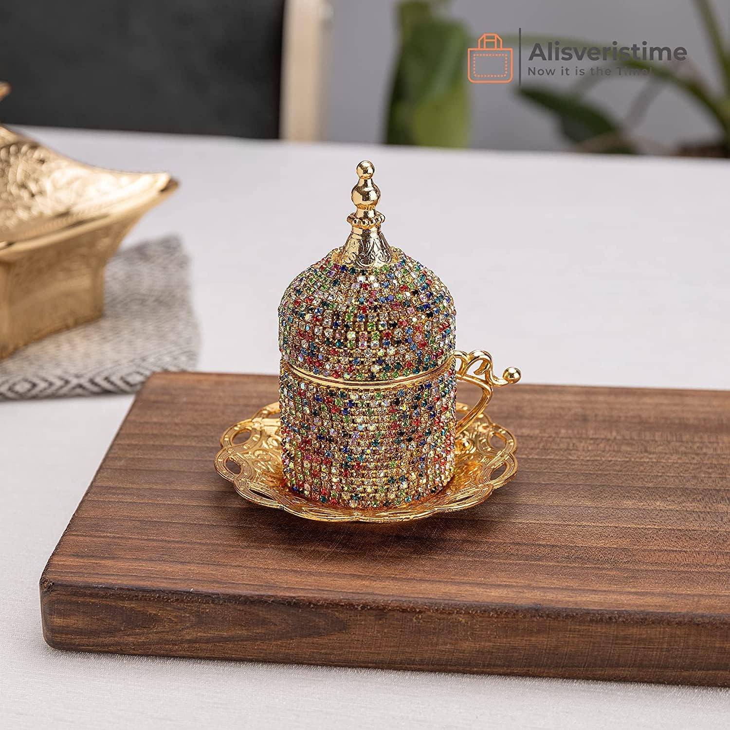 Alisveristime Juego de tazas de café turco, auténtico café turco griego árabe con platillo (mejora tu experiencia de café ahora) (1 unidad) (diseño