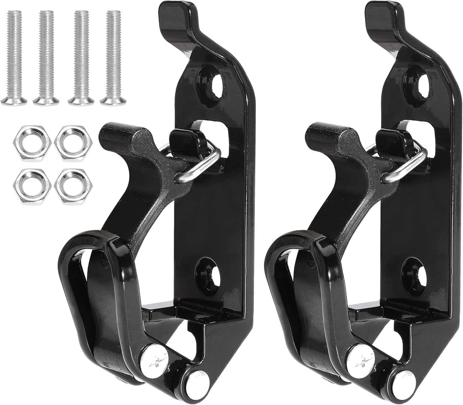 Kit de abrazadera de soporte de pala para portaequipajes de techo, soporte de montaje en pared, abrazaderas de goma de metal para camiones, barcos,