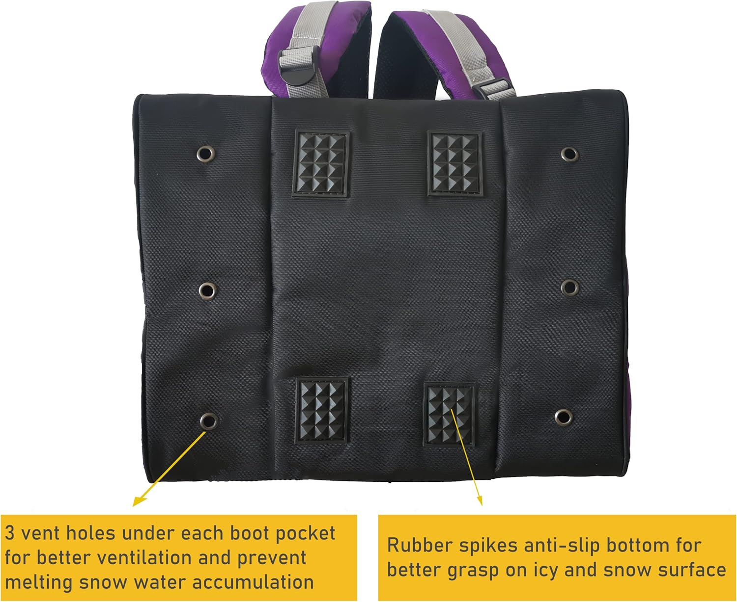 Mochila para botas de esquí para niños pequeños, patinaje, esquí, botas de snowboard, casco, guantes y aperitivos, perfecta para esquí, snowboard,