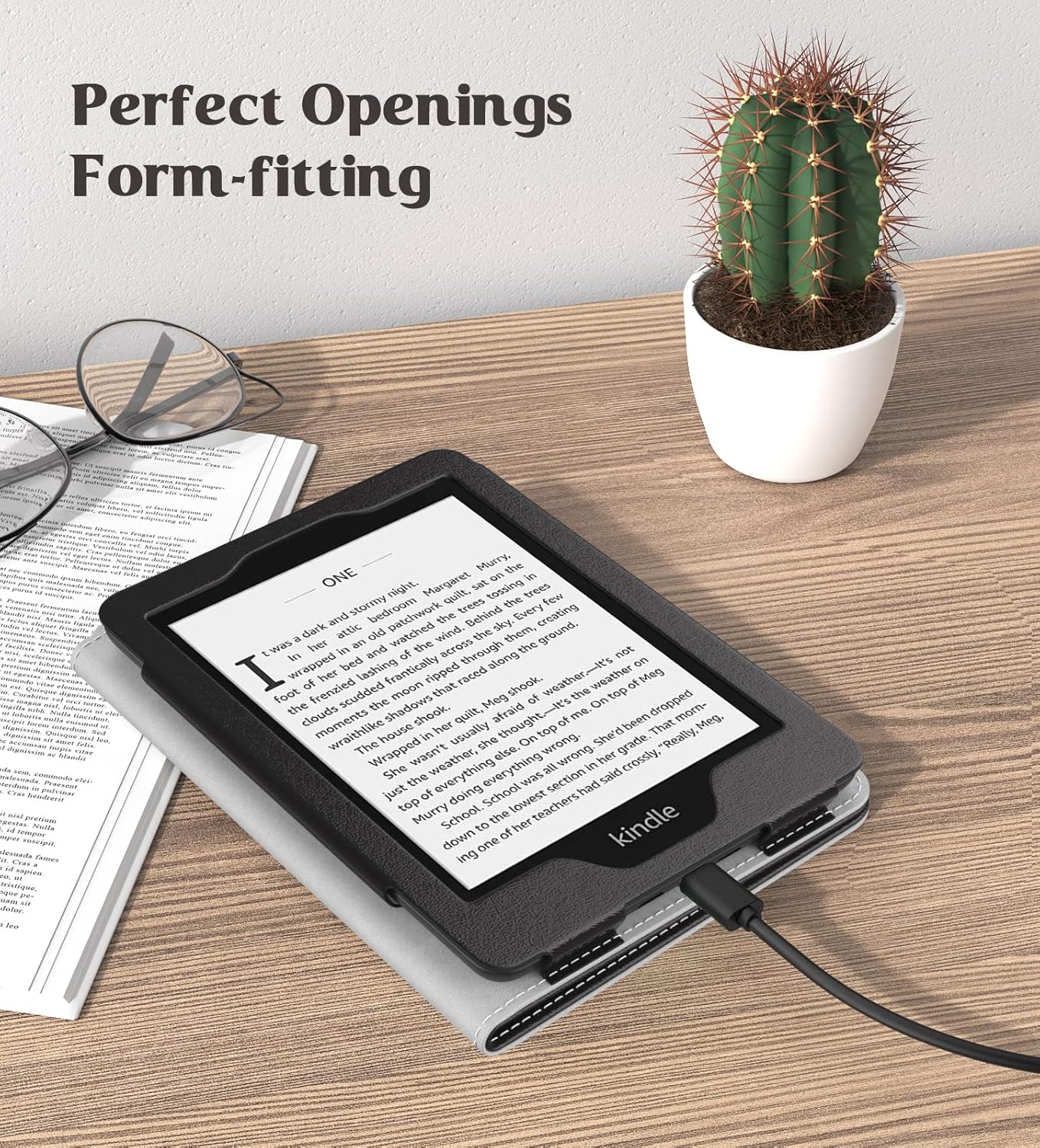 MoKo Funda para Kindle Paperwhite de 6″ (10 generación 2018 y todas las generaciones Paperwhite anteriores a 2018), Auto WakeSleep Slim PU Leather