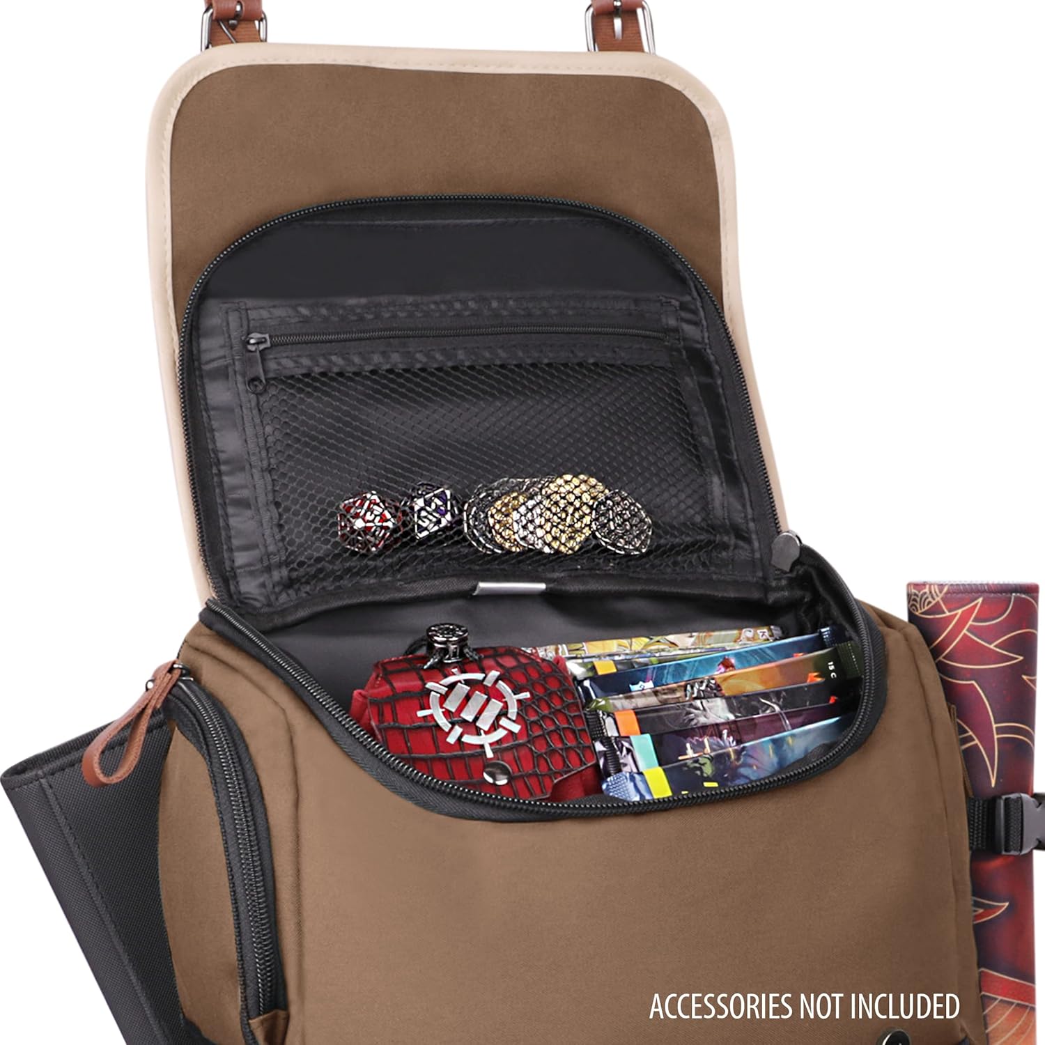ENHANCE Designer Edition – Mochila para cartas coleccionables MTG con espacio para carpeta de tarjetas, almacenamiento de caja de cartas TCG,