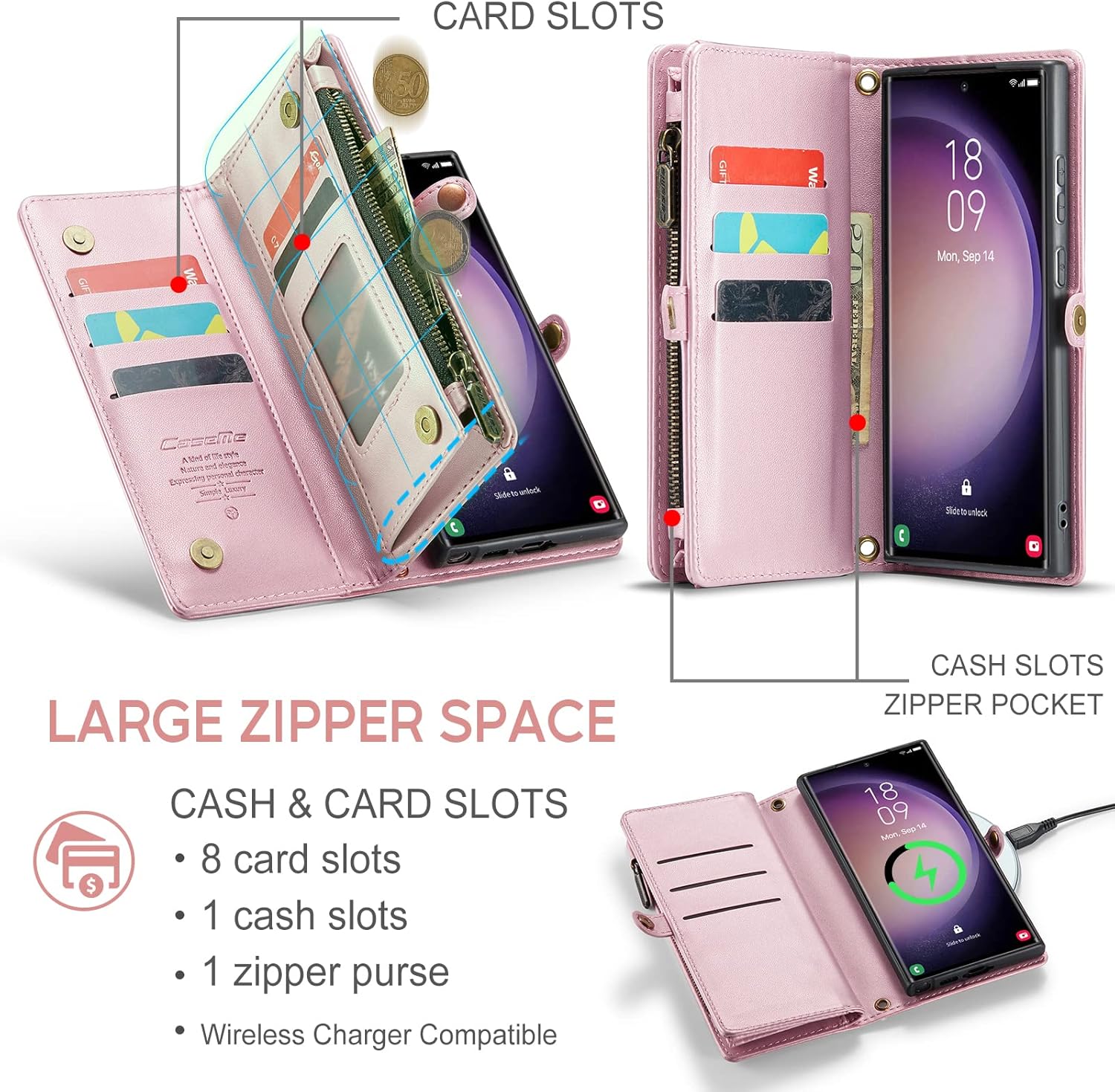 ASAPDOS Motorola Moto G Stylus 5G 2023 – Funda de piel sintética retro con cierre magnético, bloqueo RFID, tarjetero y función atril para hombres y