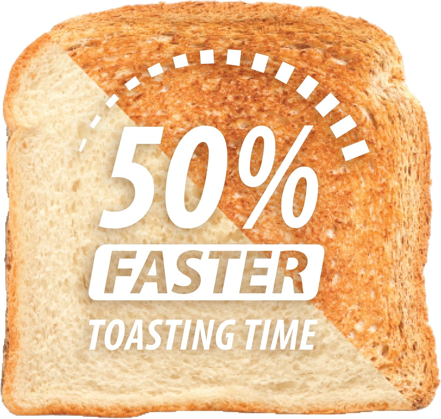 Toastmaster Tostadora rápida de 4 rebanadas, inoxidable y negro, TM-49TS