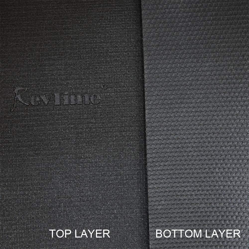 RevTime Alfombrilla de ejercicio extragrande de 8 x 5 pies (96 x 60 x 14 pulgadas), 0.236 in de grosor y alta densidad para entrenamientos de