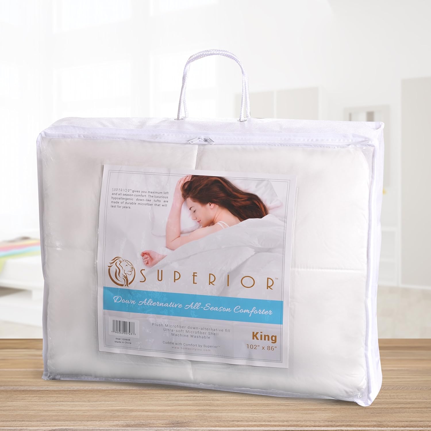 Superior Edredón reversible clásico para todas las estaciones, cómodo, esponjoso, acogedor, ligero, decorativo, relleno de edredón, felpa, esencial