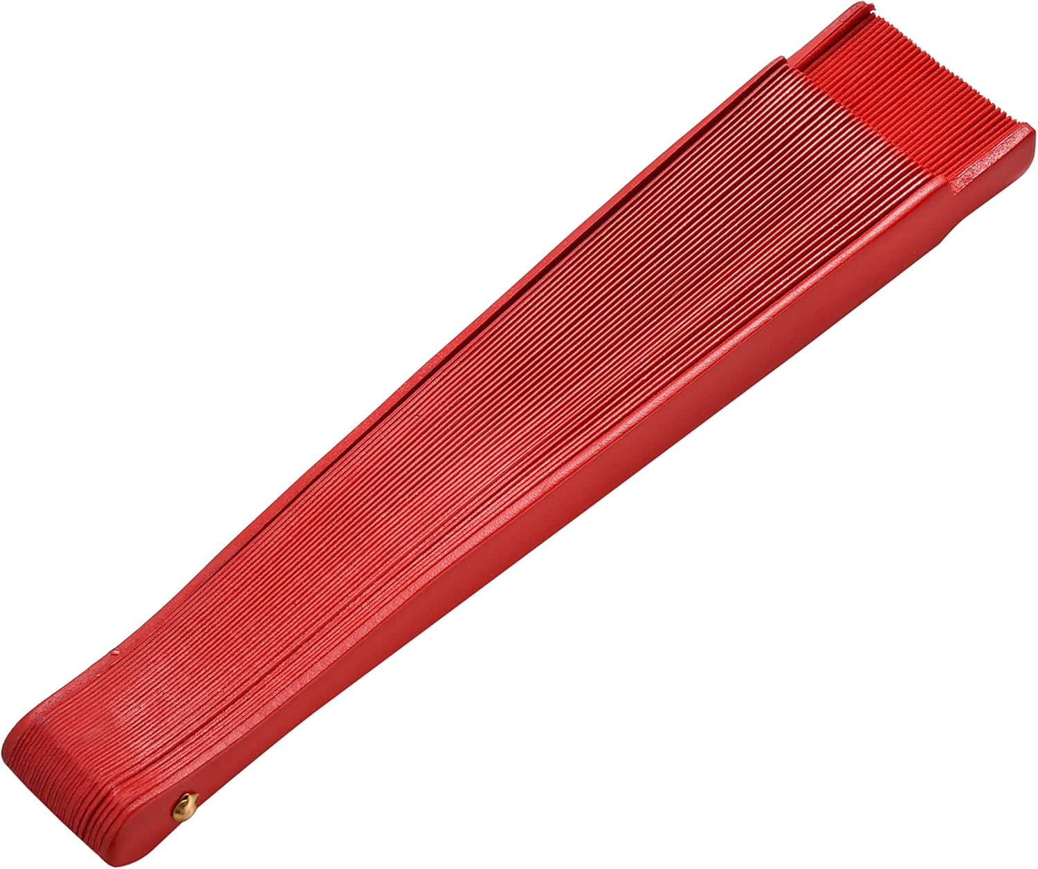 Abanico plegable español para mujer, ventilador de mano de madera vintage para fiesta de baile y regalo (rojo)