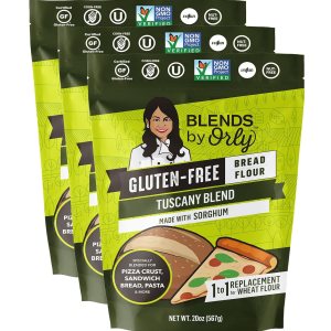 Blends by Orly Mezcla prémium de harina de pan sin gluten, 60 onzas (paquete de 3) Blends by Orly Mezcla prémium de harina de pan sin gluten, 60 onzas (paquete de 3)
