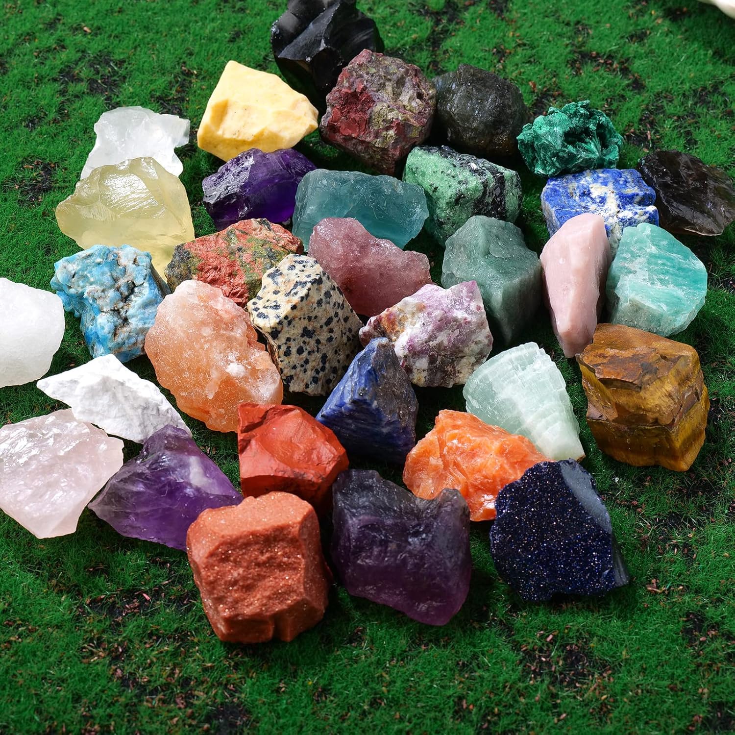 Apengshi Cristal natural de howlita cruda de piedra cruda de 1 libra, sanación a granel, reparación de reiki, meditación de roca, equilibrio de