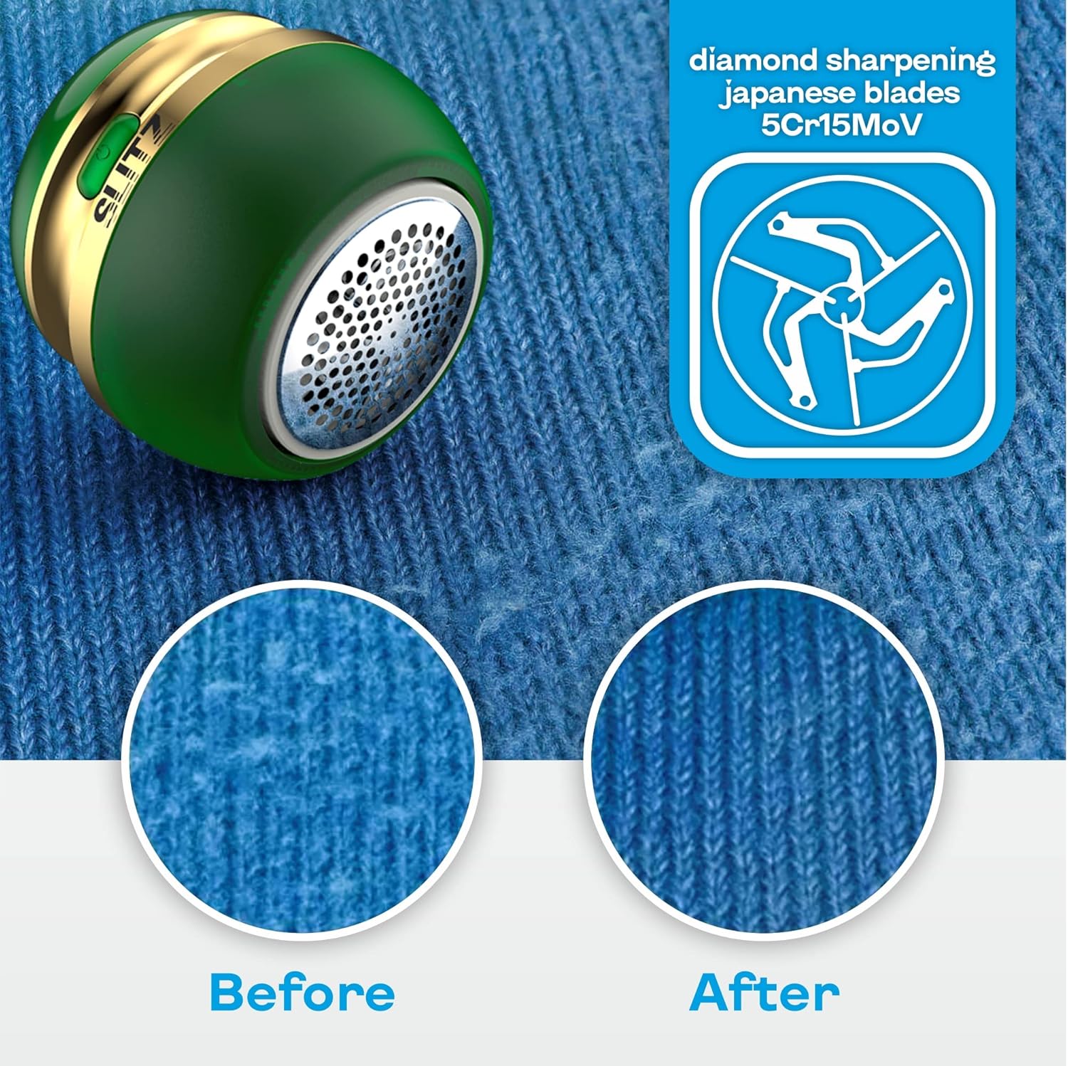 Afeitadora de tela recargable, removedor de pelusa para afeitadora de tela, máquina de afeitar portátil para ropa y muebles, desfuzzer de suéter,