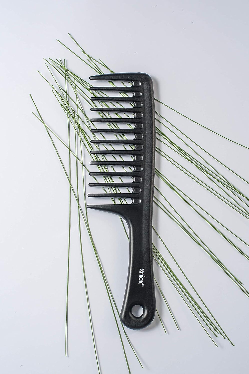 xnicx Juego de 3 peines de dientes anchos, peine desenredante para cabello rizado, húmedo y grueso, peine de ducha, peine para desenredar el