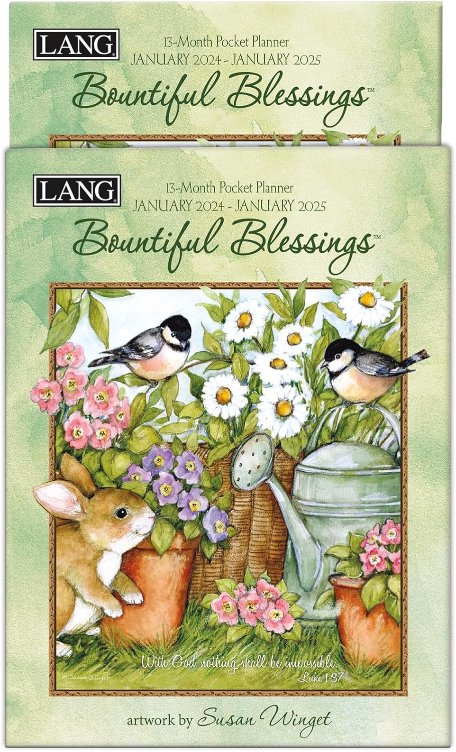 LANG Bountiful Blessings 24991003158 – Agenda mensual de bolsillo 2024