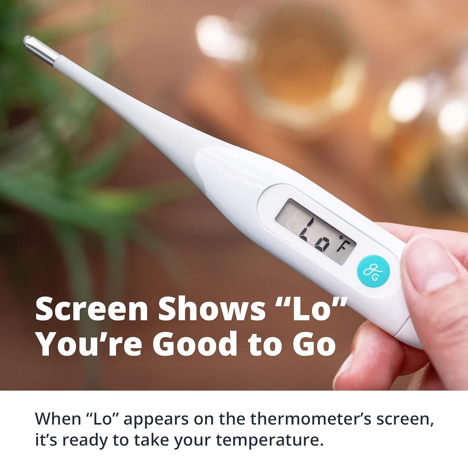 Greater Goods Termómetro oral digital un termómetro preciso con una punta flexible, mide fiebres rápidamente, para adultos y niños, diseñado en San