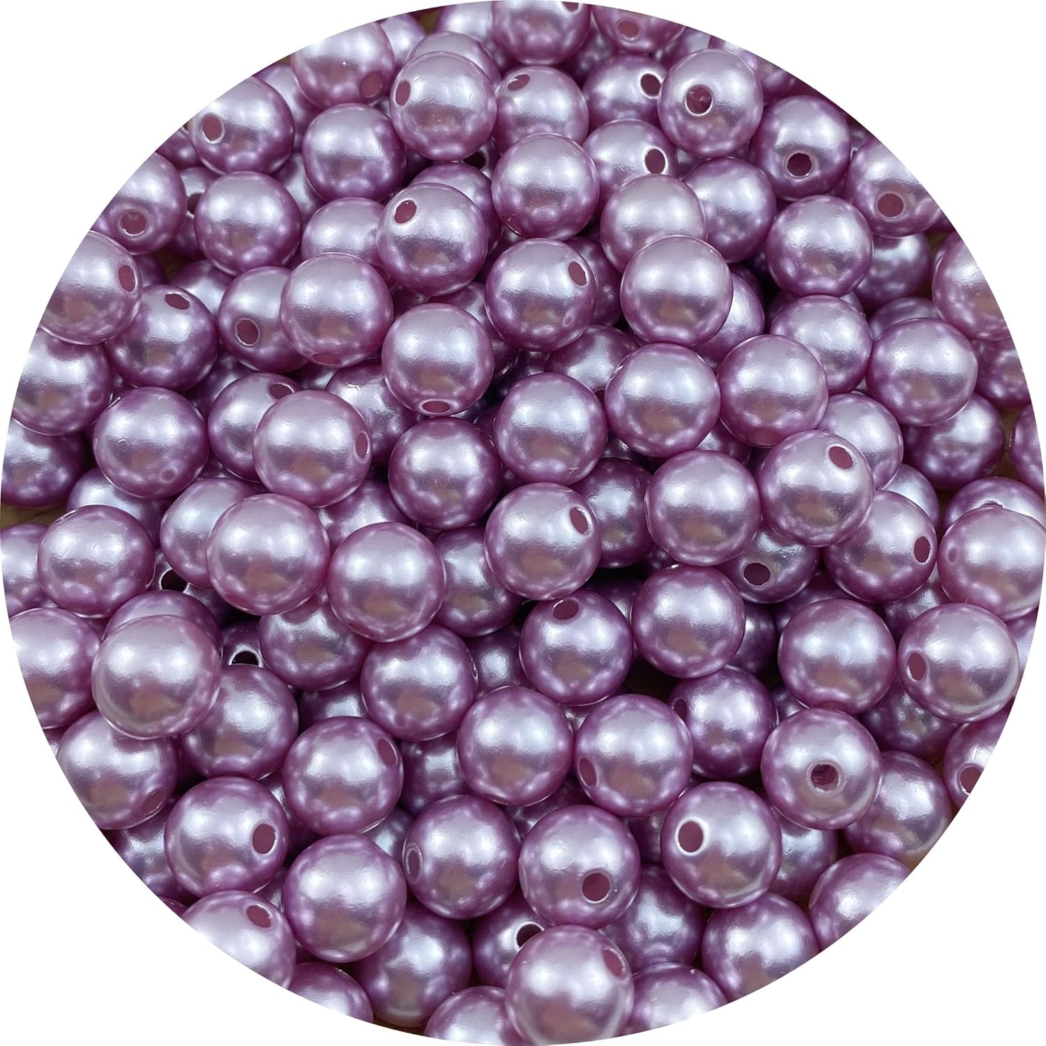 300 cuentas de perlas de 0.315 pulgadas con agujero redondo suelto para decoración del hogar, rellenos de jarrones, manualidades, fabricación de