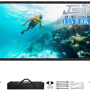 JWSIT Frront – Pantalla de proyector y pantalla de proyección de doble tamaño Front Projection JWSIT Frront – Pantalla de proyector y pantalla de proyección de doble tamaño Front Projection