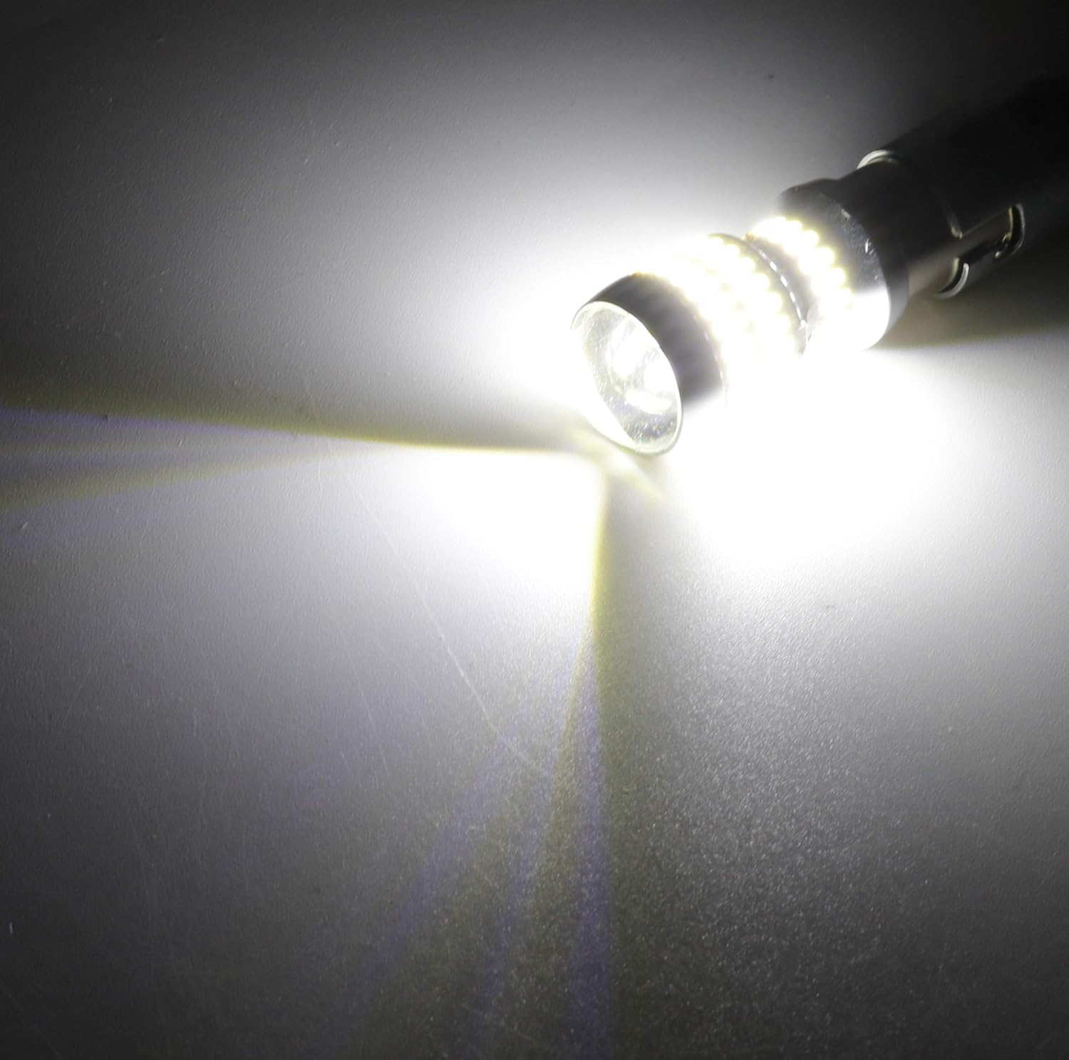 LUYED Nuevo diseño 2 x 1500 lúmenes extremadamente brillantes 1157 4014 78-EX chipsets 1157 2057 2357 7528 bombillas LED, blanco xenón