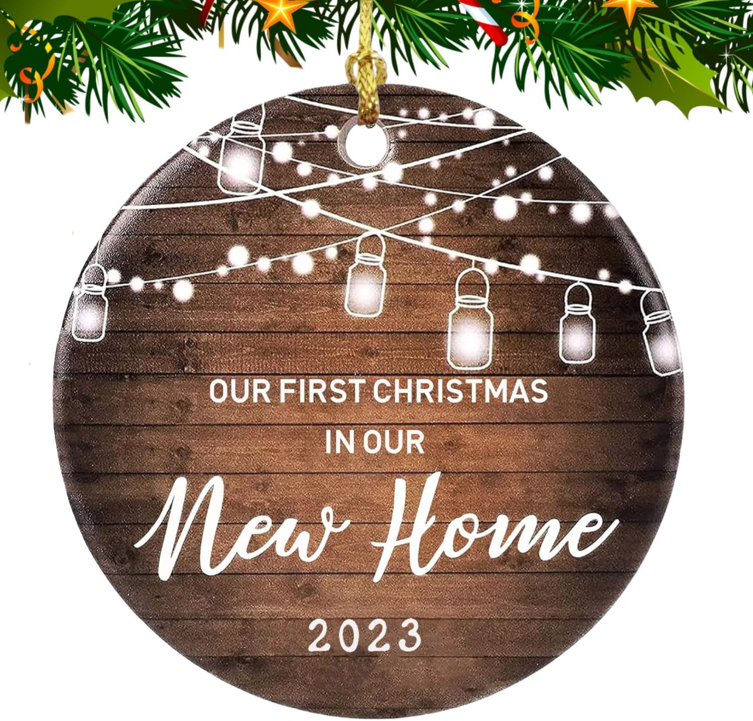 Adorno de Navidad para el nuevo hogar 2023  Regalos de inauguración de la casa para casa nueva, regalos románticos para propietarios de casa,