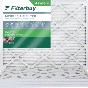 FilterBuy – Filtros para horno, filtros de aire, AFB Platinum Valor de Reporte de Eficiencia Mínima (MERV) 13 (4 unidades) FilterBuy – Filtros para horno, filtros de aire, AFB Platinum Valor de Reporte de Eficiencia Mínima (MERV) 13 (4 unidades)