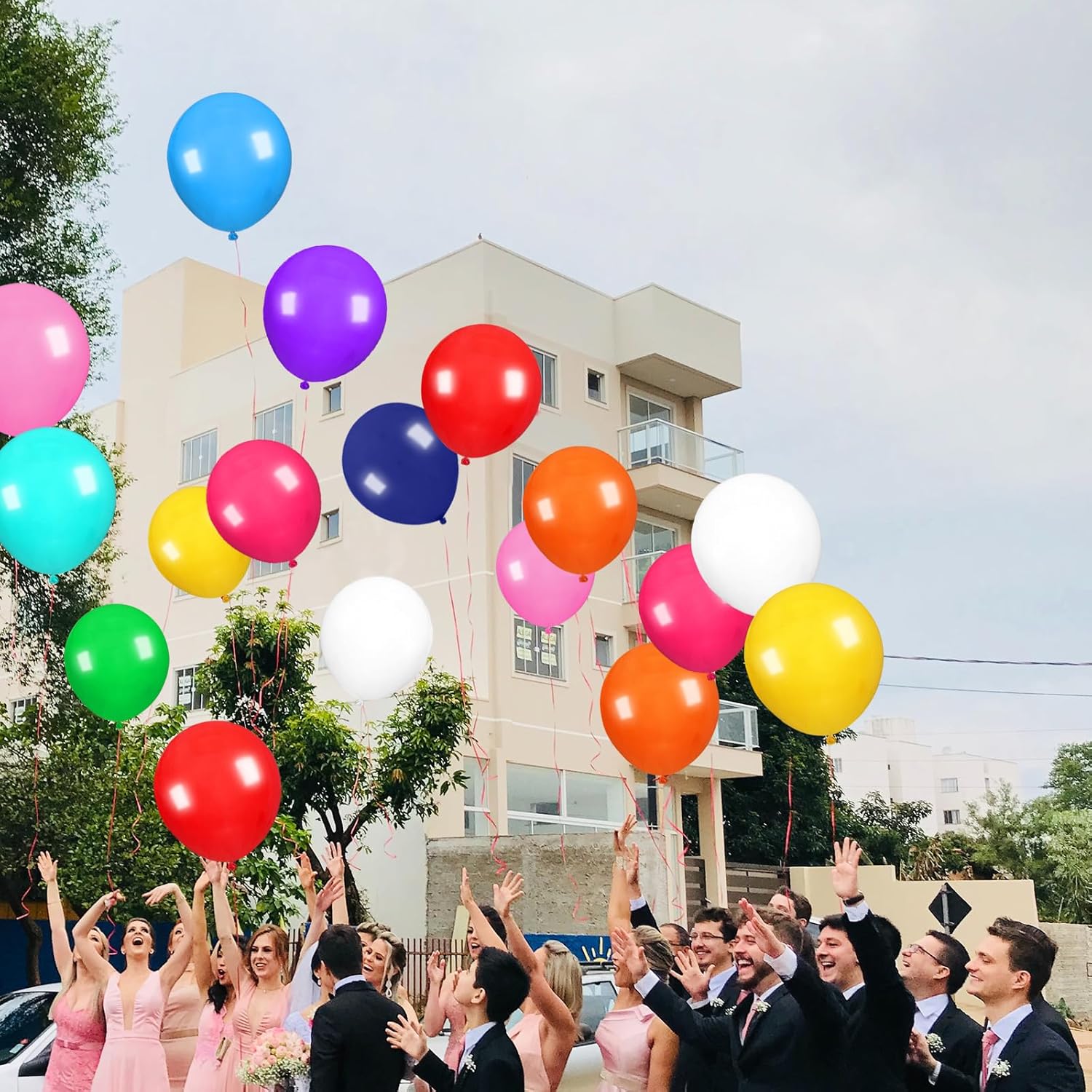 KAWKALSH 32 globos grandes surtidos, globos de látex grandes de 18 pulgadas, globos gigantes resistentes para decoraciones de cumpleaños, bodas,