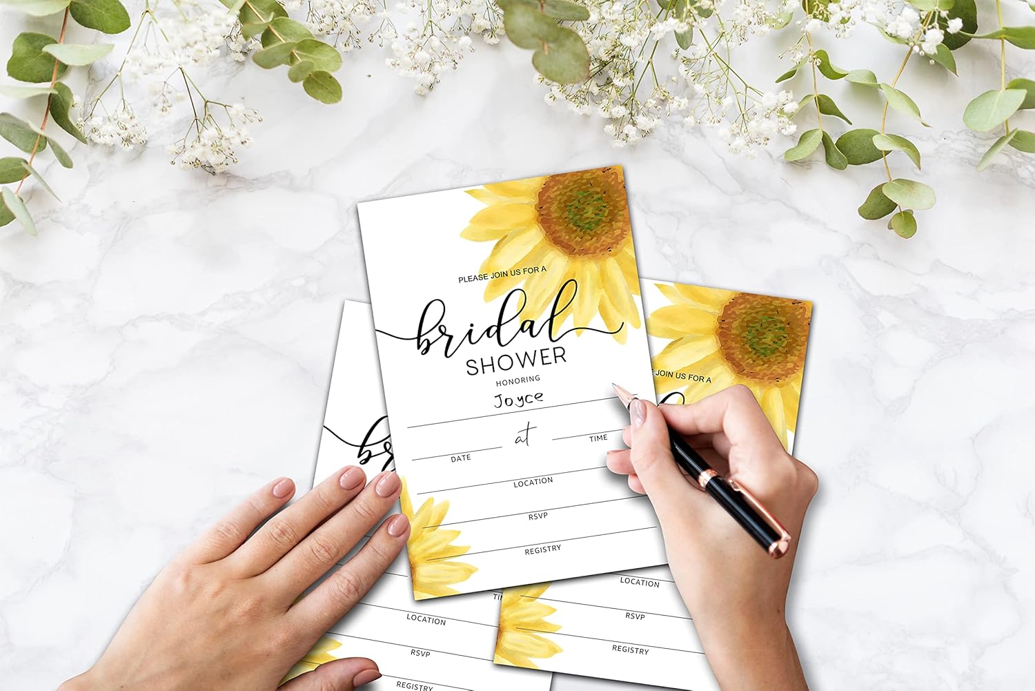 Tarjetas de invitación para despedida de soltera con sobres, tarjetas de despedida de soltera en blanco, para bodas, compromisos, fiestas y