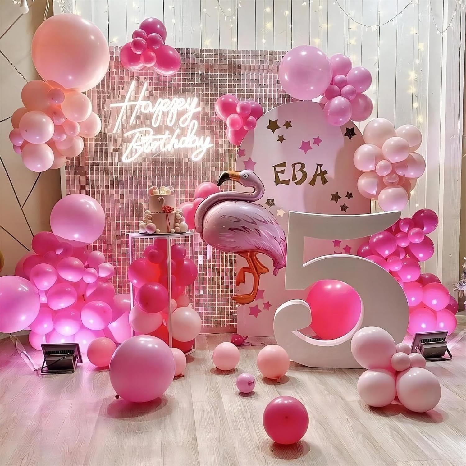 Paquete de 60 globos de color rosa claro, globos de látex de calidad de helio de 12 pulgadas, para cumpleaños, baby shower, boda, revelación de