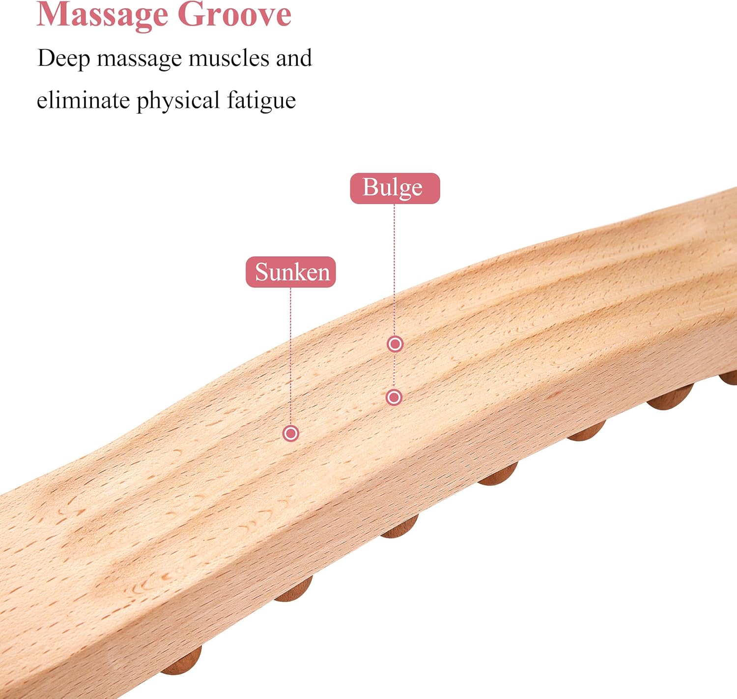 Guasha – Herramienta de masaje de madera para masaje de drenaje linfático corporal, herramientas de escultura para terapia de madera, anticelulitis,