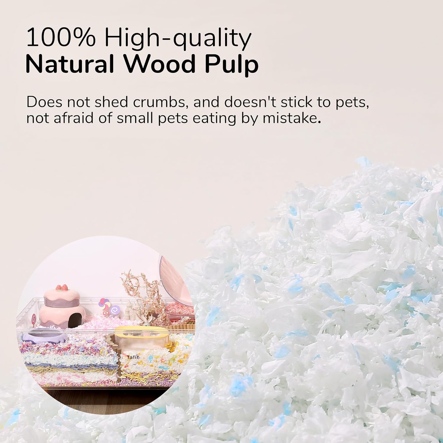 Ropa de cama de papel natural suave sin polvo con control de olores, fuerte absorción, 36 litros, para hámster, conejillo de indias, conejo,