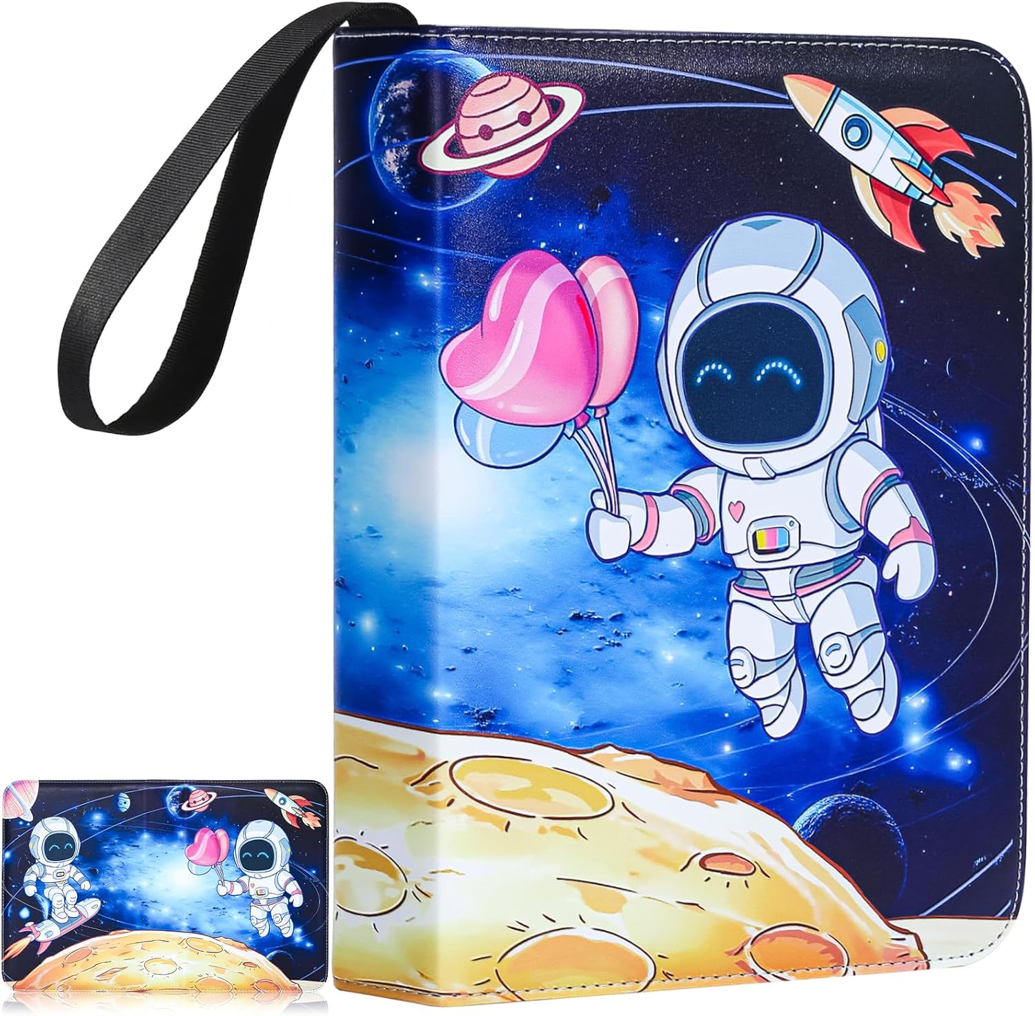 Carpeta de 504 tarjetas para regalos de niños, carpeta de tarjetas coleccionables con 63 fundas, 4 paquetes de tarjetas de bolsillo, libro para