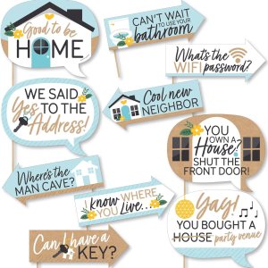 Big Dot of Happiness Divertido kit de accesorios para cabina de fotos Sweet Home, 10 piezas Big Dot of Happiness Divertido kit de accesorios para cabina de fotos Sweet Home, 10 piezas