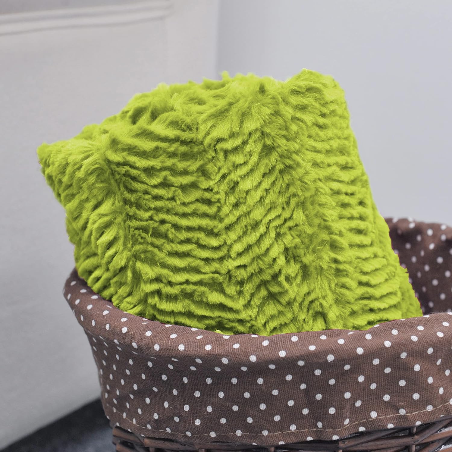 Manta de felpa suave y mullida con textura de espiga de pelo sintético, elegante, ligera, esponjosa, acogedora y cálida para sofá, silla, funda de