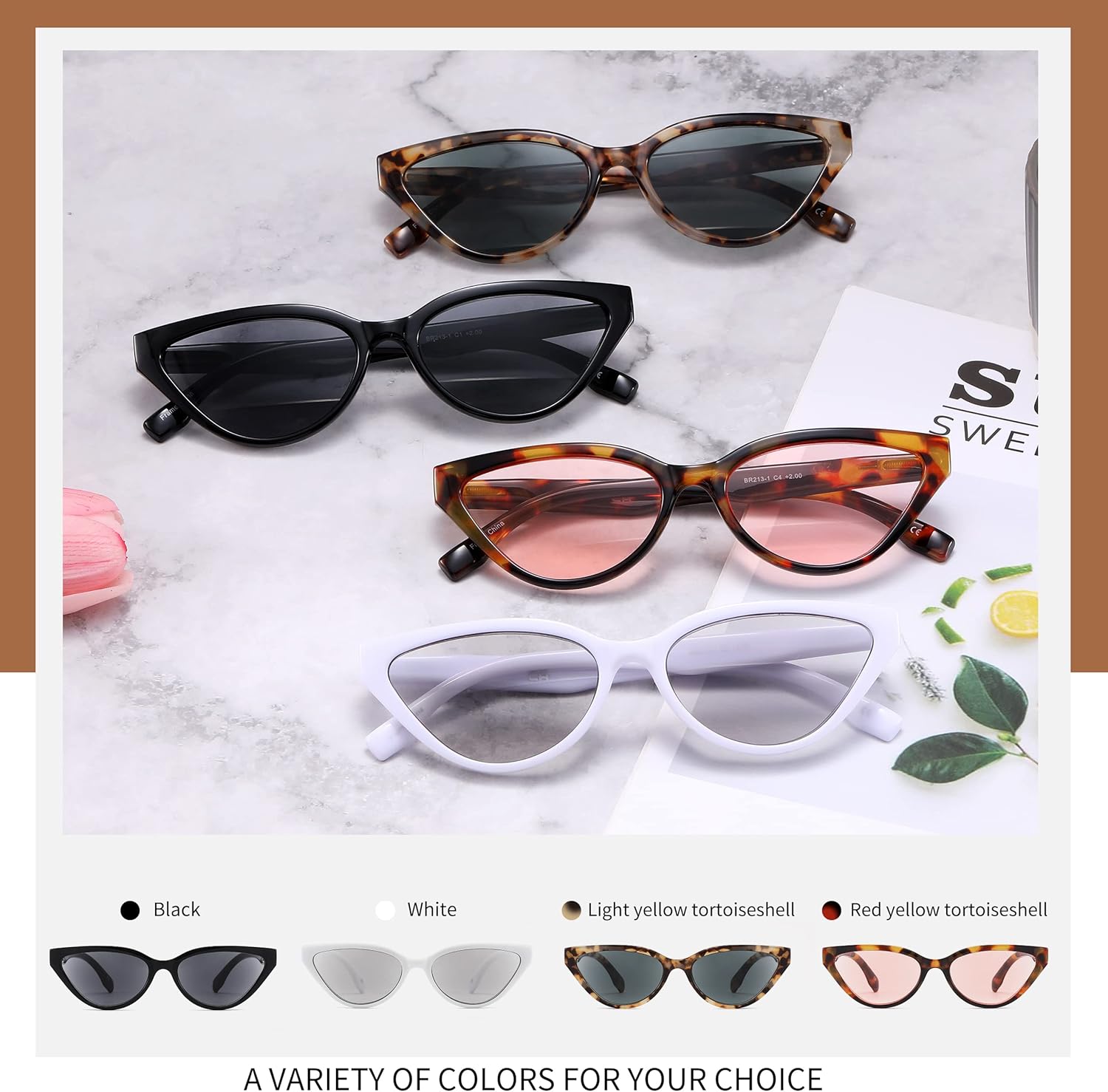 IVNUOYI Paquete de 4 lentes de lectura con bloqueo de luz azul para mujeres, protección UV400, lentes retro para computadora de ojo de gato