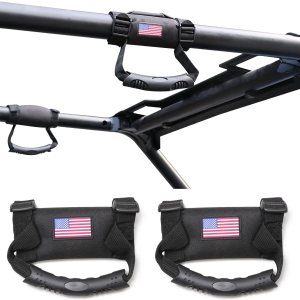 Asas de agarre UTV ATV de 1.5 a 1.75 pulgadas, asas de agarre compatibles con Polaris RZR, Kawasaki Wildcat UTV, ATV, correas de repuesto de agarre Asas de agarre UTV ATV de 1.5 a 1.75 pulgadas, asas de agarre compatibles con Polaris RZR, Kawasaki Wildcat UTV, ATV, correas de repuesto de agarre