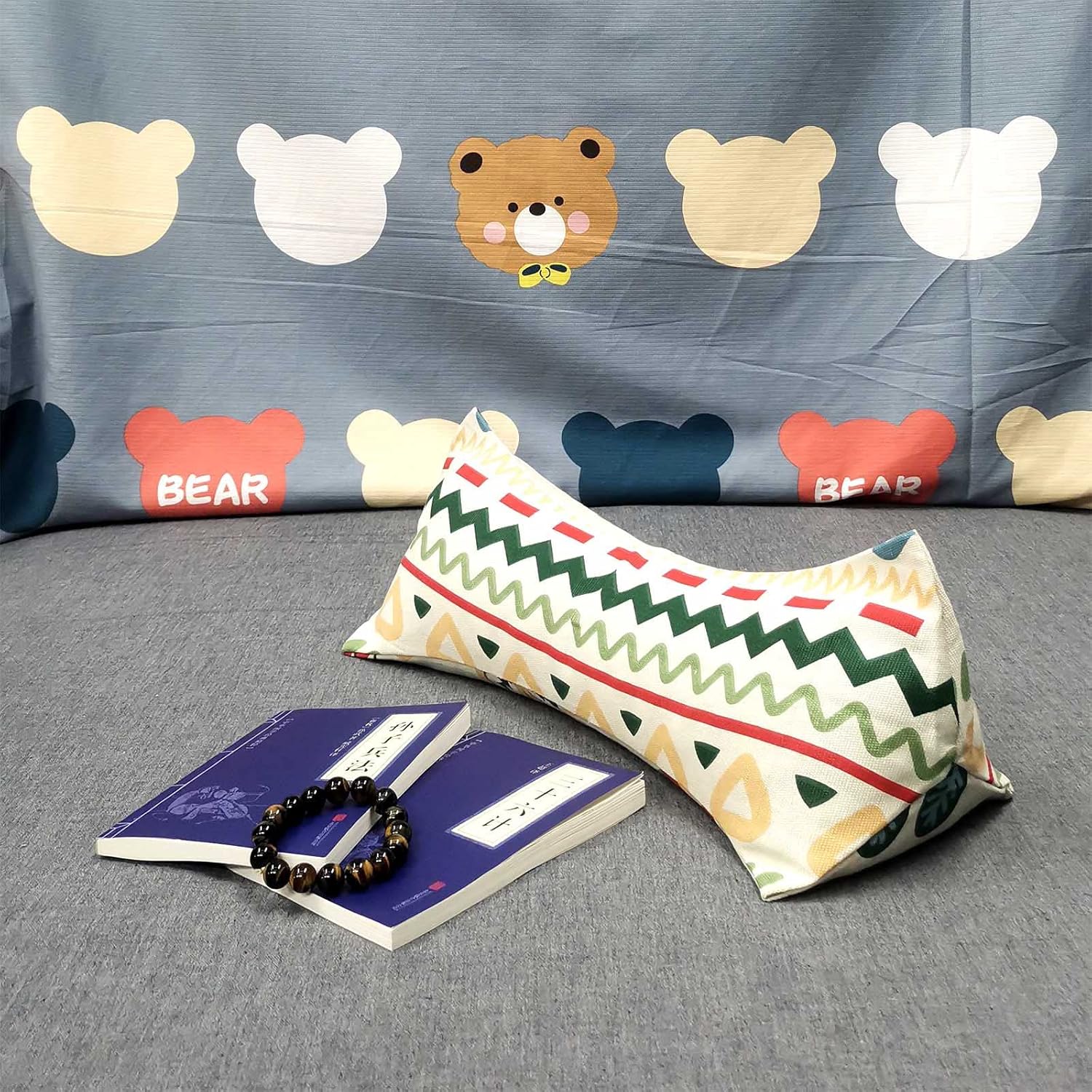 Almohadas de trigo sarraceno para dormir, almohada de trigo sarraceno, almohada cervical lumbar, almohada redonda terapéutica para durmientes, dolor