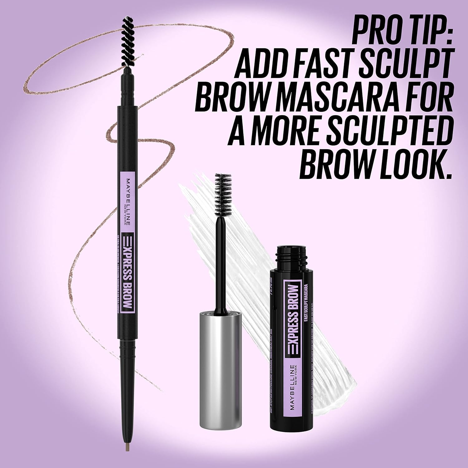 Maybelline Cejas Ultra Delgado Definición Lápiz Mecánico De Maquillaje De Cejas Con Punta De 1,55 mm y Carrete De Mezcla Para Cejas Precisamente