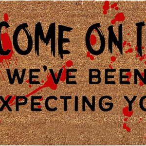 Decoración de Halloween para interiores y exteriores, alfombras de 23.6 x 15.7 pulgadas, resistentes y espeluznantes faroles de calabaza de Decoración de Halloween para interiores y exteriores, alfombras de 23.6 x 15.7 pulgadas, resistentes y espeluznantes faroles de calabaza de