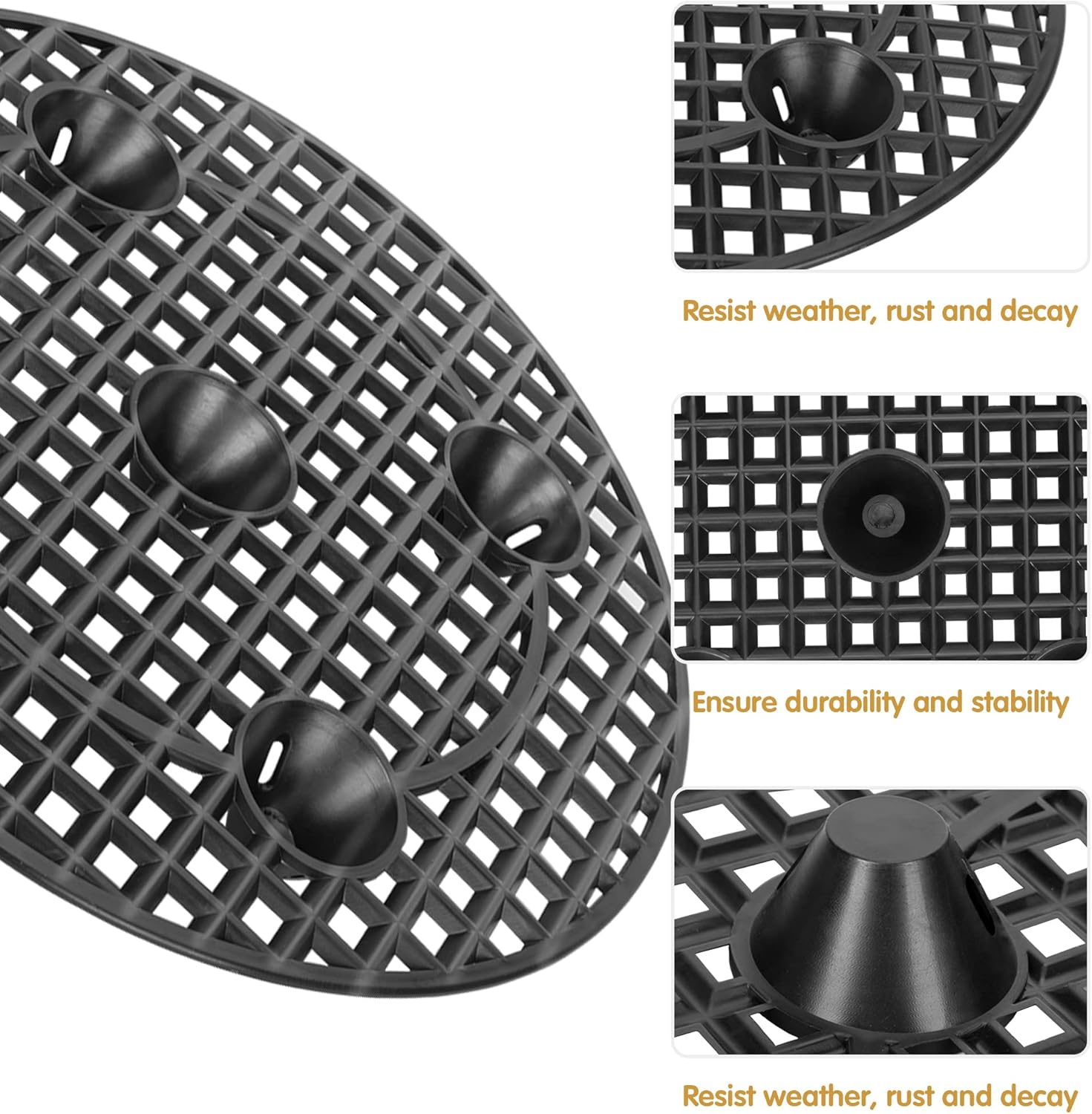 8 soportes para plantas de flores, soporte para plantas de jardín en maceta, soporte grande para macetas para patio o terraza de 12 pulgadas