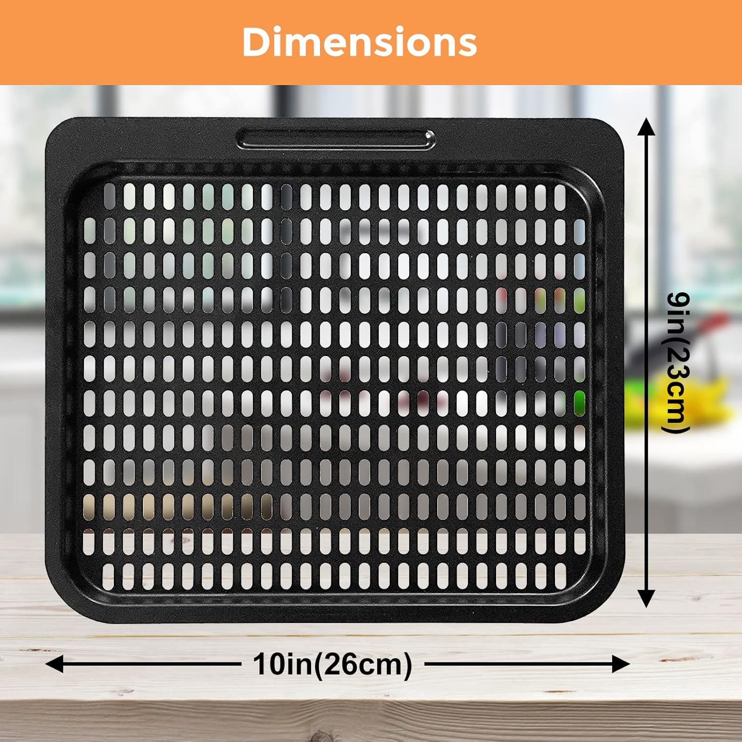 2 piezas de repuesto de bandeja de cocina, rejilla de cocina de malla de 10 cuartos de galón, accesorios para freidora de aire Instant Vortex,